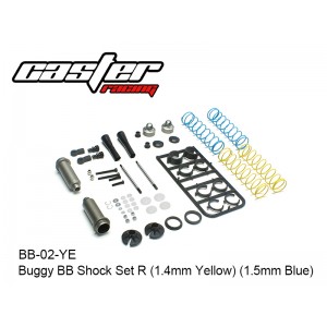 BB-02-YE  Buggy BB Shock Set R (1.4mm Yellow) (1.5mm Blue)