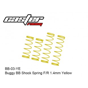 BB-03-YE  Buggy BB Shock Spring F/R 1.4mm Yellow 