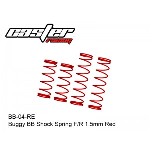 BB-04-RE  Buggy BB Shock Spring F/R 1.5mm Red 