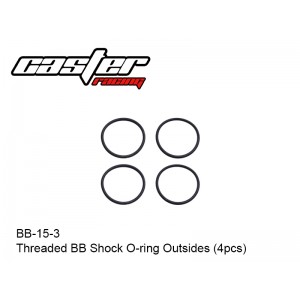 BB-15-3  Threaded BB Shock O-ring Outsides (4pcs)