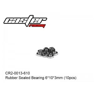 CR2-0013-610  Rubber Sealed Bearing 6*10*3mm (10pcs)