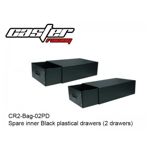 CR2-Bag-02PD  Spare inner Black plastical drawers (2 drawers)