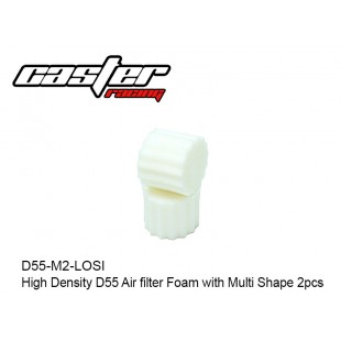 D55-M2-LOSI  High Density D55 Air filter Foam with Multi Shape 2pcs