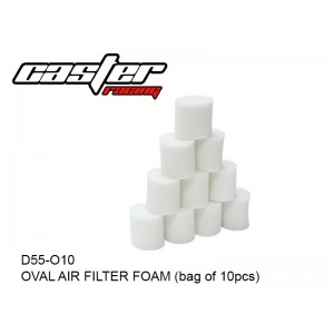 D55-O10  OVAL AIR FILTER FOAM (bag of 10pcs)