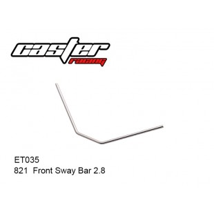 ET035  821  Front Sway Bar  2.8