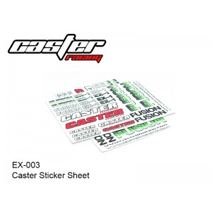 EX-0003  Caster Sticker Sheet