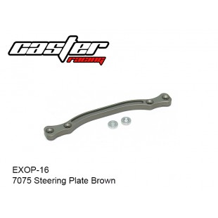 EXOP-16  7075 Steering Plate Brown