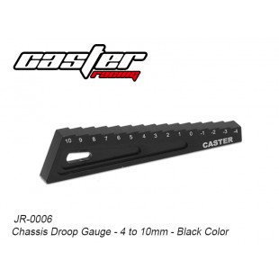 JR-0006  Chassis Droop Gauge -4 to 10mm - Black Color