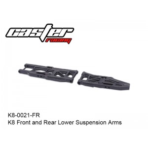 K8-0021-FR  K8 Front and Rear Lower Suspension Arms