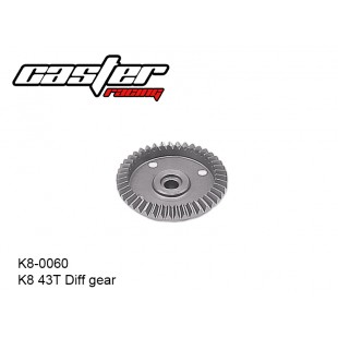 K8-0060  K8 43T Diff Gear 6mm