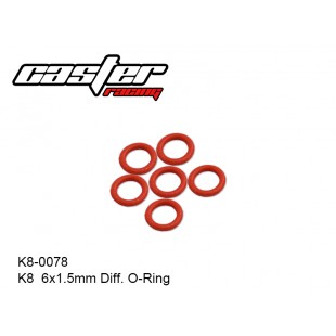 K8-0078  K8  6x1.5mm Diff. O-Ring 