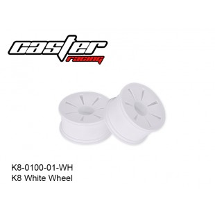 K8-0100-01-WH  Truggy Spoke Wheel -7 Spokes White,LPR