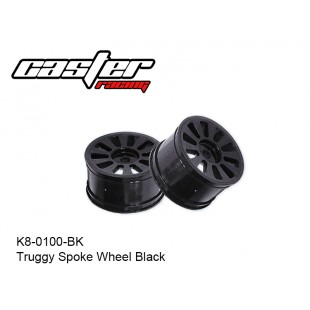 K8-0100-BK  Truggy Spoke Wheel Black