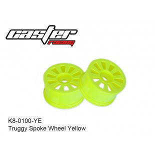 K8-0100-YE  Truggy Spoke Wheel Yellow
