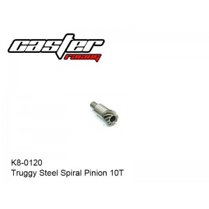 K8-0120  Truggy Steel Spiral Pinion 10T