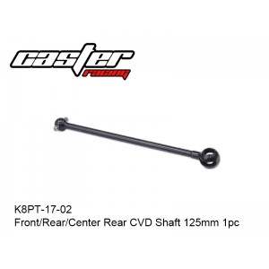 K8PT-17-02  Front/Rear/Center Rear CVD Shaft 125mm 1pc