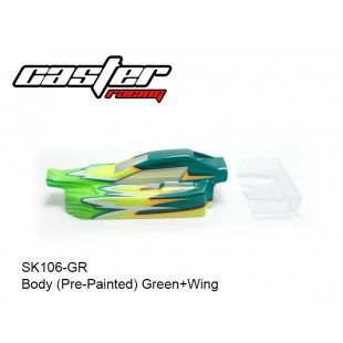 SK106-GR  Body (Pre-Painted) Green+Wing 