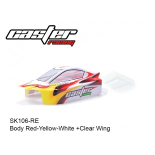 SK106-RE  Body Red-Yellow-White +Clear Wing
