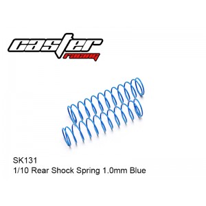 SK131  1/10 Rear Shock Spring 1.0mm Blue