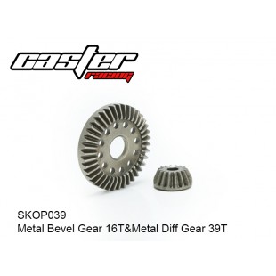SKOP039  Metal Bevel Gear 16T&Metal Diff Gear 39T