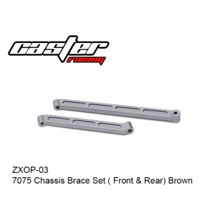 ZXOP-03  7075 Chassis Brace Set ( Front & Rear) Brown