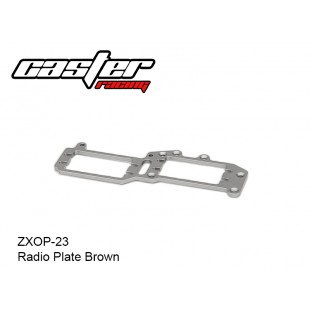 ZXOP-23  Radio Plate Brown