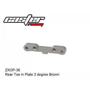 ZXOP-36  Rear Toe in Plate 3 degree Brown