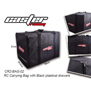 CR2-Bag-02  RC Carrying Bag(Black plastical drawers )