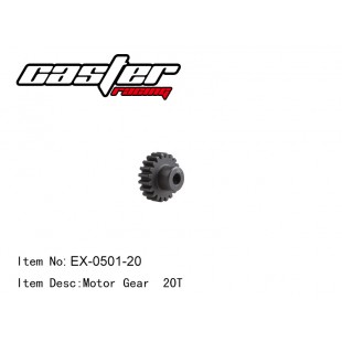 EX-0501-20 Motor Gear 20T