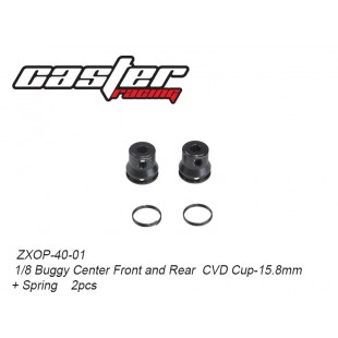 ZXOP-40-01 1/8 Buggy Center Front and Rear  CVD Cup-15.8mm+ Spring    2pcs