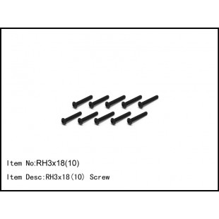RH3x18(10)  RH 3x18 Screw
