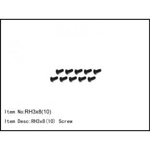 RH3x8(10)   RH 3x8 Screw
