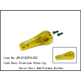 JR-0152F4-GD  Aluminum Steering Servo Horn 4mm-Futaba,Golden