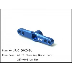 JR-0156KO-BL  AI T6 Throttle/Brake Servo Horn 23T -KO - Blue,New