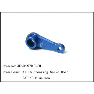 JR-0157KO-BL  AI T6 Steering Servo Horn 23T -Futaba - Blue,New