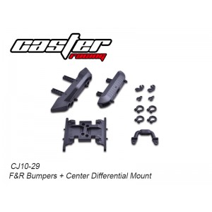 CJ10-29  CJ10 F&R Bumpers + Center Differential Mount