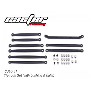 CJ10-31  CJ10 Tie-rods Set (with bushing & balls)