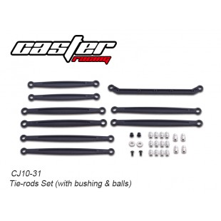 CJ10-31  CJ10 Tie-rods Set (with bushing & balls)