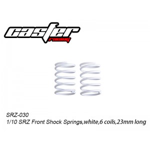 SRZ-030 Front Shock Springs,white,6 coils,23mm long