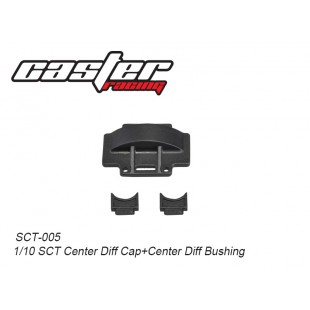 SCT-005  1/10 SCT Center Diff Cap+Center Diff Bushing