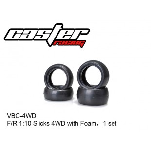 VBC-4WD  F/R 1:10 Slicks 4WD with Foam，1 set