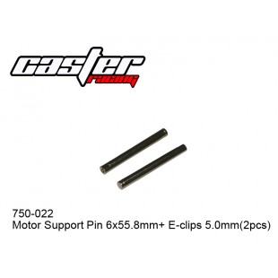 750-022 Motor Support Pin 6x55.8mm+ E-clips 5.0mm(2pcs)