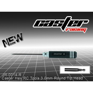 JR-0014-R  Caster Hex RC Tools 3.0mm Round Tip Head