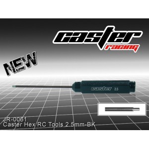 JR-0061  Caster Hex RC Tools 2.5mm-BK