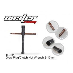 TL-011  Glow Plug/Clutch Nut Wrench 8-10mm