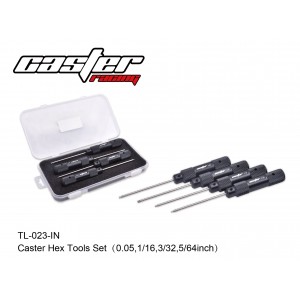 TL-023-IN  Caster Hex Tools Set（0.05,1/16,3/32,5/64inch）