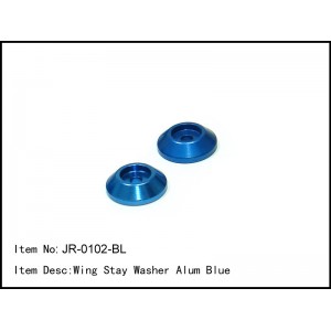 JR-0102-BL  Wing Stay Washer Alum Blue