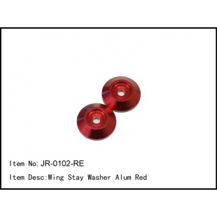 JR-0102-RE  Wing Stay Washer Alum Red