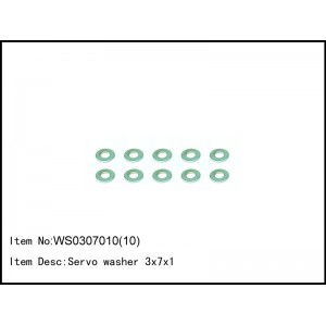 WS0307010(10)   Servo washer 3x7x1