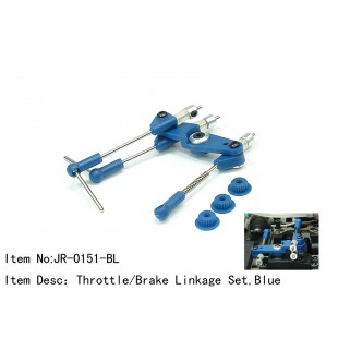 JR-0151-BL  Throttle/Brake Linkage Set,Blue